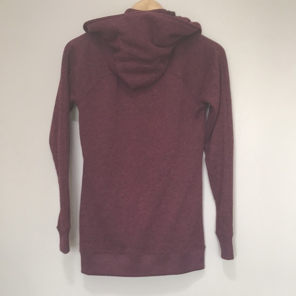 BURTON burgundy full zip hoodie XS - Picture 7 of 14